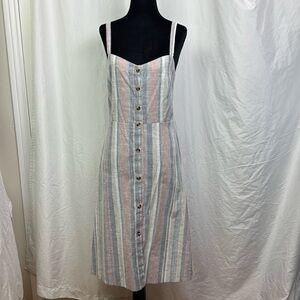 Derek Heart striped midi sundress size large